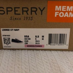 Navy Sperry shoes